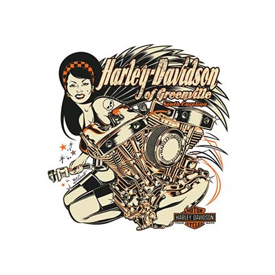 harley davidson pin up girl tattoos