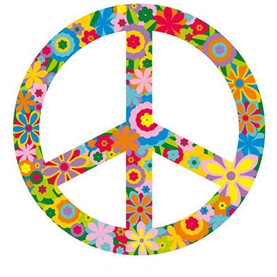 Flowers Peace Sign Design Water Transfer Temporary Tattoo(fake Tattoo ...