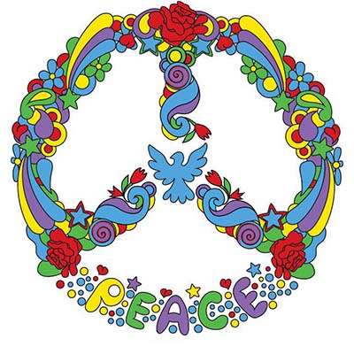 Peace Sign Art Design Water Transfer Temporary Tattoo(fake Tattoo ...