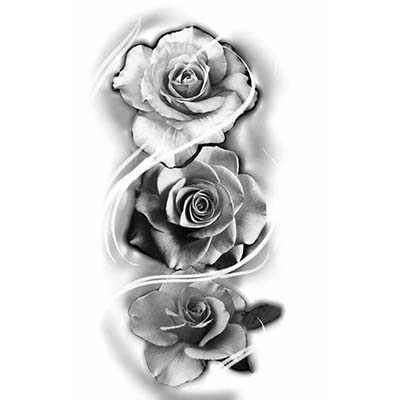 Rose Design Water Transfer Temporary Tattoo(fake Tattoo) Stickers NO ...