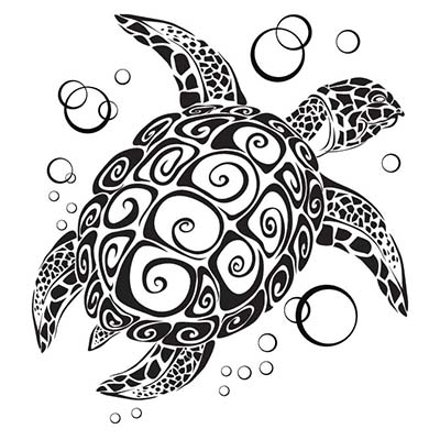 Sea Turtle Design Water Transfer Temporary Tattoo(fake Tattoo) Stickers ...