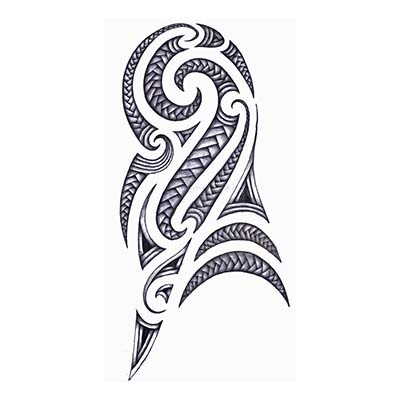 Maori designs Fake Temporary Water Transfer Tattoo Stickers NO.10418 ...